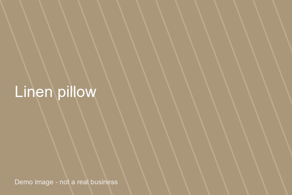 Linen Throw Pillow